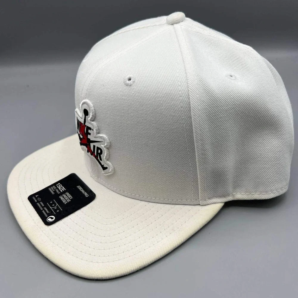Air Jordan Pro Hat Men White‎ Embroidered Logo Jumpman Nike Snap Back Cap